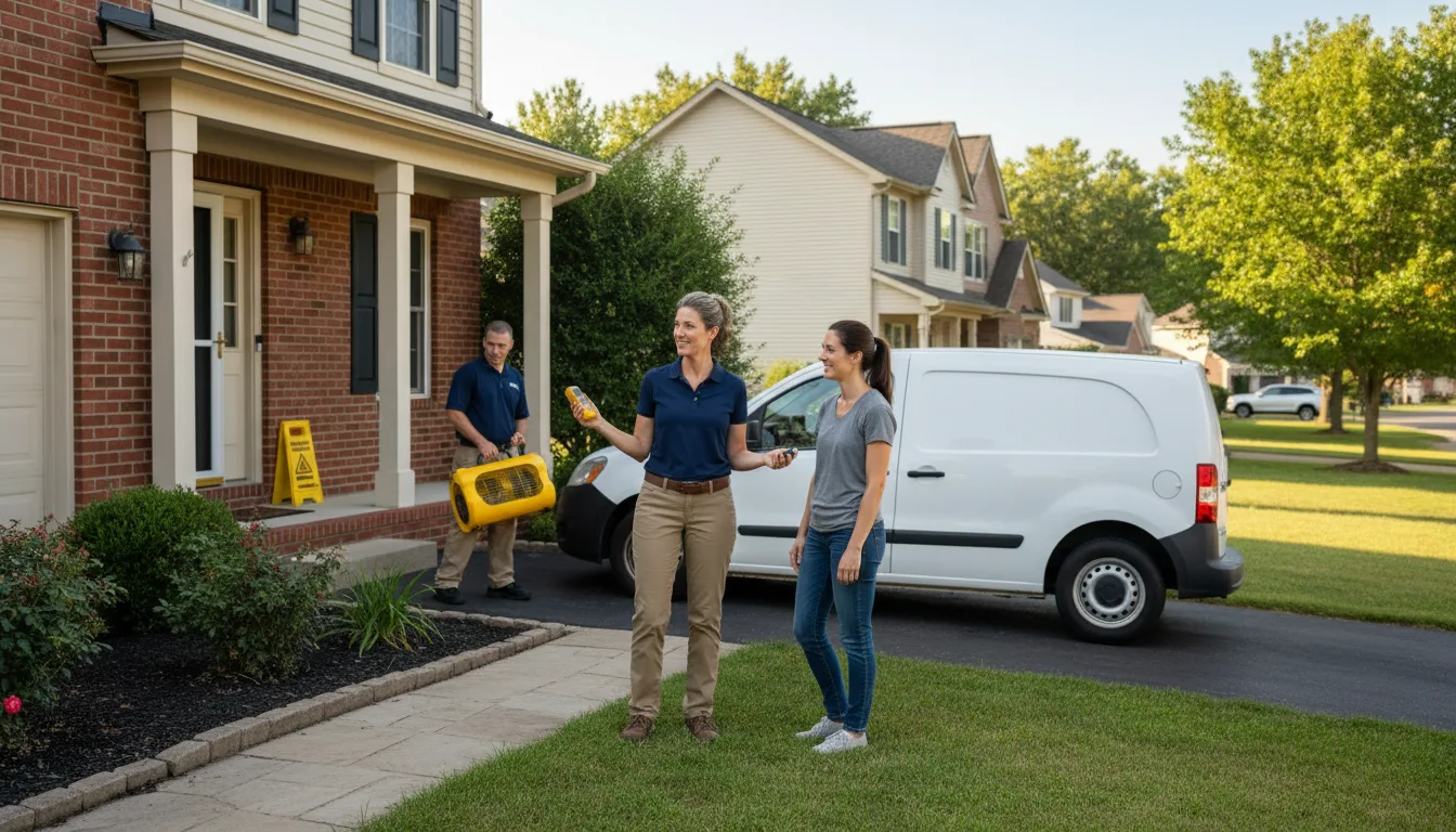 Residential water damage restoration in Mount Gilead, NC
